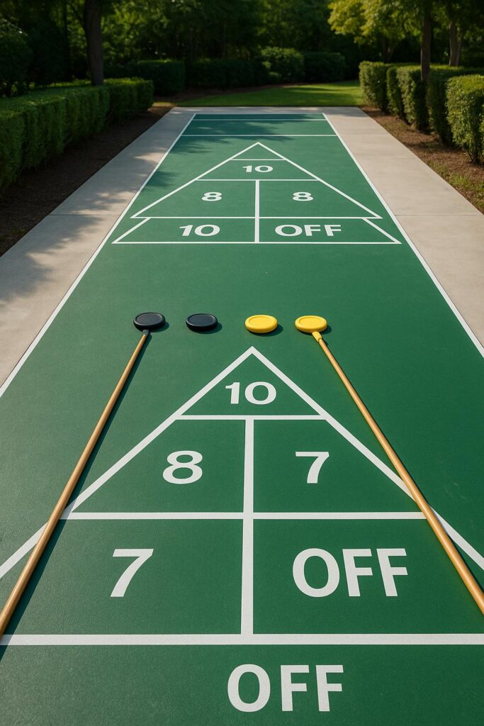 outdoor shuffleboard